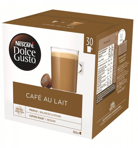 Nescafé Dolce Gusto Café Au Lait (30 x Port., NESCAFÉ Dolce Gusto)